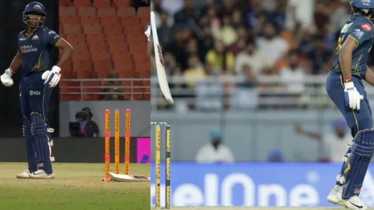 Sai Sudharsan falls in bizarre hit-wicket fashion again; Shubman Gill left stunn – IPL 2024: साई सुदर्शन का अजीबोगरीब ‘हिट-विकेट’ आउट, शुभमन गिल रह गए हैरान